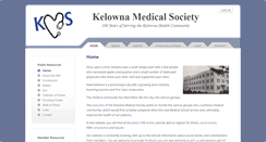Desktop Screenshot of kelownamedicalsociety.com
